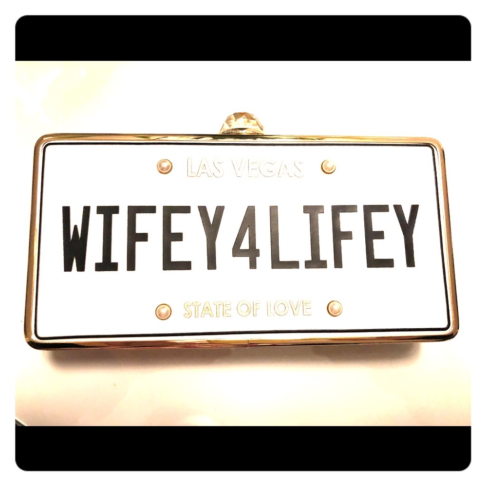 Wifey4Lifey White Clutch